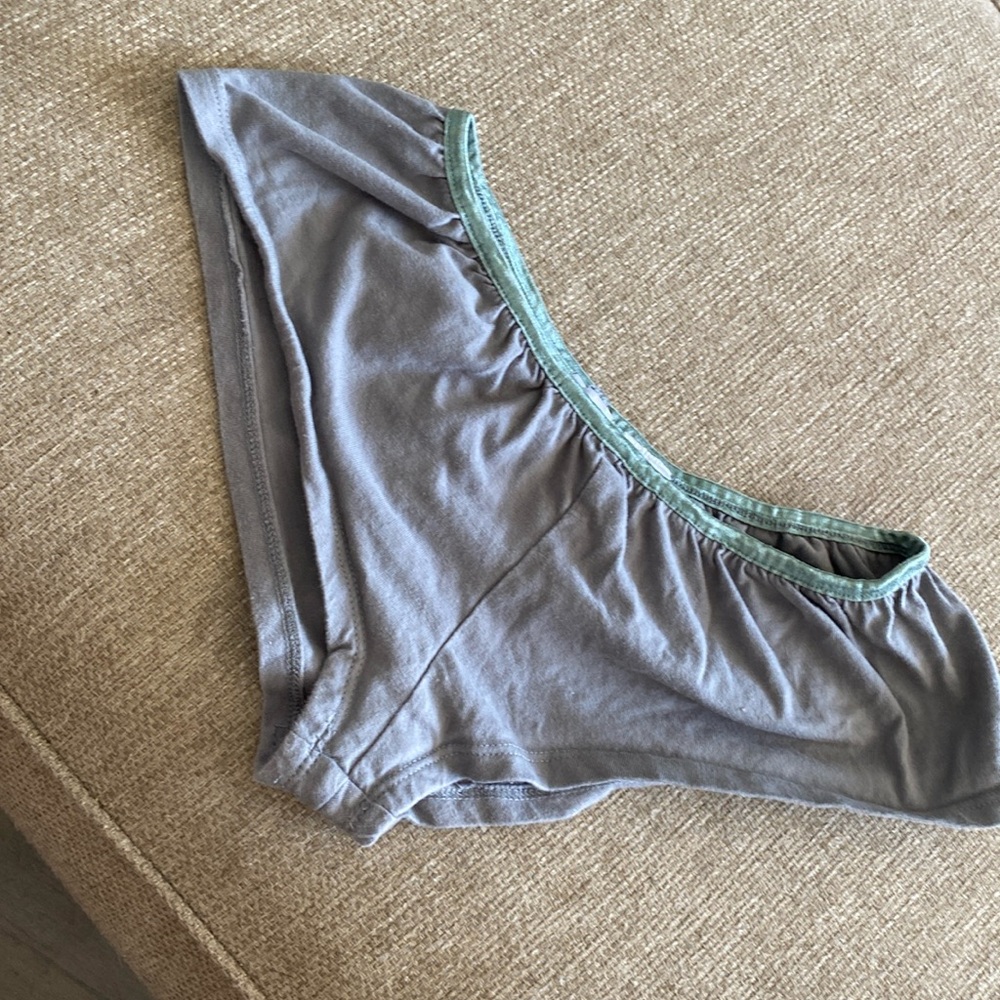 THE NUDE LABEL NUDE. Cotton culottes panty boy short boxer green olive army S